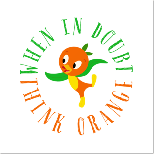 Orange bird Posters and Art